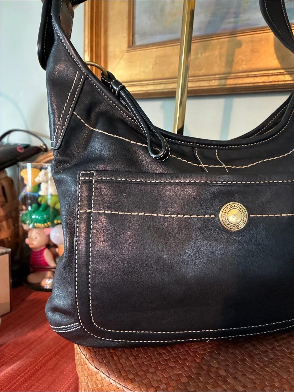 Coach Ergo HOBO Black Leather shoulder bag - Vintage 2006